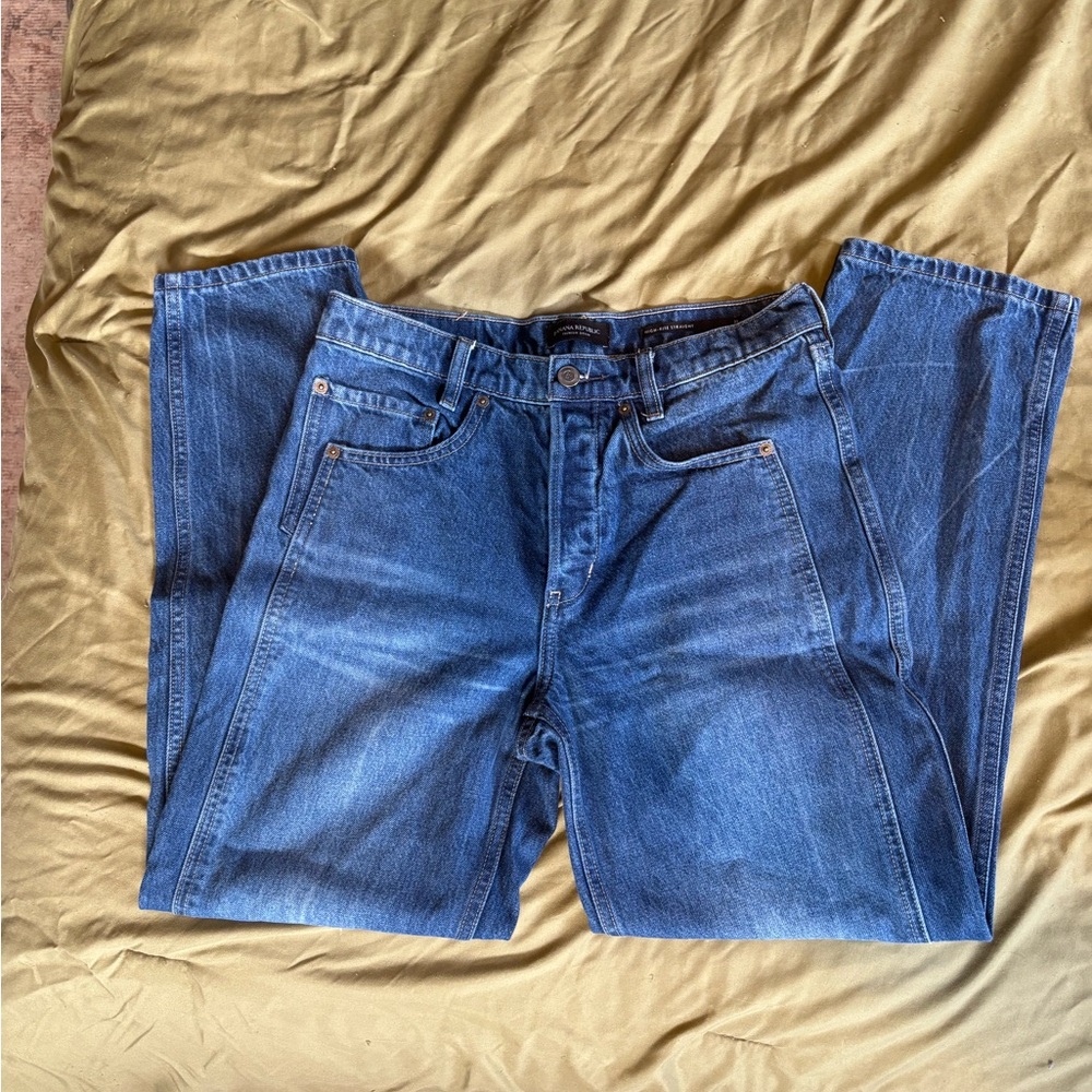 100% Cotton Banana Republic Straight Leg Jeans